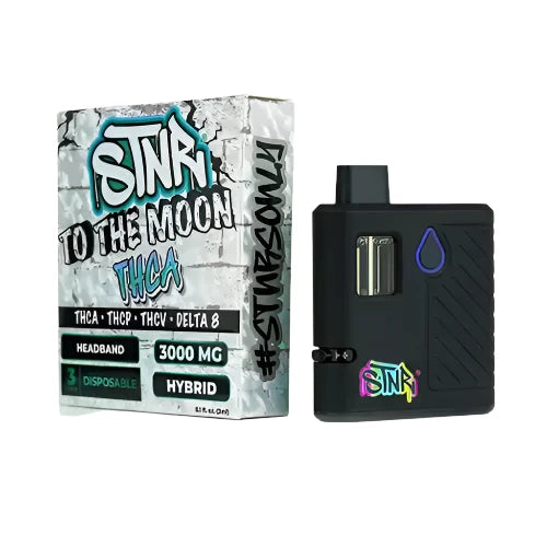 disposable vape mod and packaging on a white background